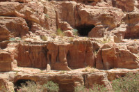Petra City caves