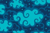 Image of blue cloud pattern