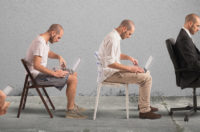 Image of sitting men