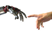 Robot and human arm
